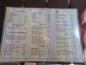 December 2017 Menu at Starfish Cafe in Sihanoukville