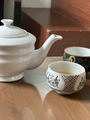 Complimentary tea  at Maitreya Healthy Vegetarian Restaurant in Phnom Penh