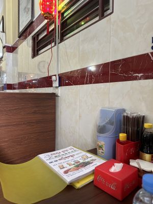 Booth seating  at Maitreya Healthy Vegetarian Restaurant in Phnom Penh