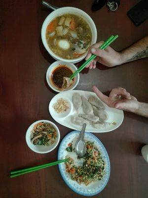 All this + another plate of dumplings for $6, such a good deal & everything was so tasty at Maitreya Healthy Vegetarian Restaurant in Phnom Penh