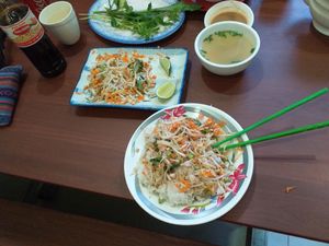 Khmer food at Maitreya Healthy Vegetarian Restaurant in Phnom Penh