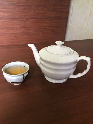 Free tea on arrival at Maitreya Healthy Vegetarian Restaurant in Phnom Penh