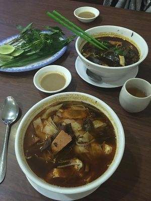 Tasty soup for only 7000 riels each at Maitreya Healthy Vegetarian Restaurant in Phnom Penh