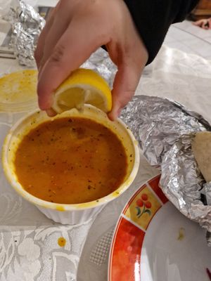 Linsensuppe at ZAFER - Döner & Pizza in Unna