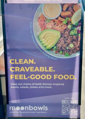 Street sign at moonbowls  in Brooklyn