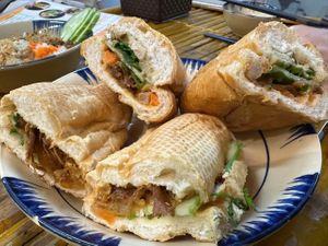 Mixed bread at Chay Hy Di in Hanoi