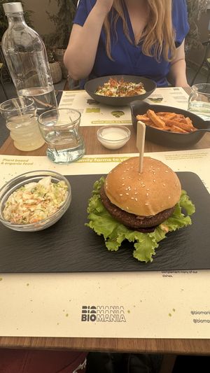 Biomania burger  at BioMania Bistro in Zagreb
