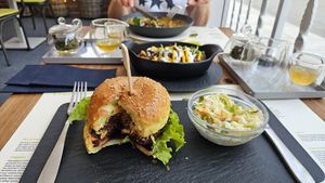 BioMania Burger at BioMania Bistro in Zagreb