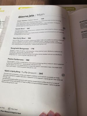  at BioMania Bistro in Zagreb