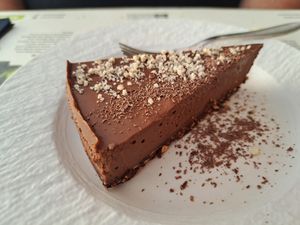 DOUBLE CHOCOLATE CAKE

The best chocolate taste I have ever had and I eat chocolate a lot! at BioMania Bistro in Zagreb