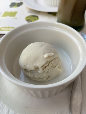 Vanilla ice cream   at BioMania Bistro in Zagreb