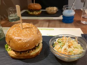 BioMania Burger at BioMania Bistro in Zagreb