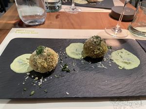 Arancini  at BioMania Bistro in Zagreb