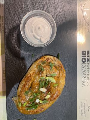 Burek  at BioMania Bistro in Zagreb