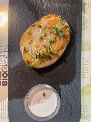 Burek  at BioMania Bistro in Zagreb