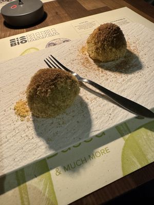 Knedle  at BioMania Bistro in Zagreb