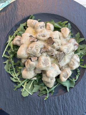 Truffle gnocchi  at BioMania Bistro in Zagreb