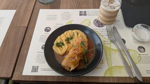 Sarma (small portion) at BioMania Bistro in Zagreb