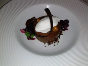 chocolate cream pie at Wynn Encore Hotel - Botero in Las Vegas