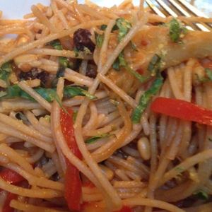 while wheat spicy pasta at Wynn Encore Hotel - Botero in Las Vegas