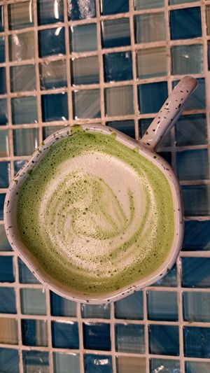 Matcha latte at Odd Cafe  in Mandaluyong