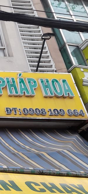 Phone number at Pháp Hoa in Ho Chi Minh City