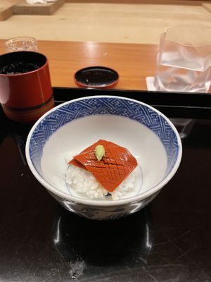 Rice with red konjak   at Yamada - お料理山田 in Osaka
