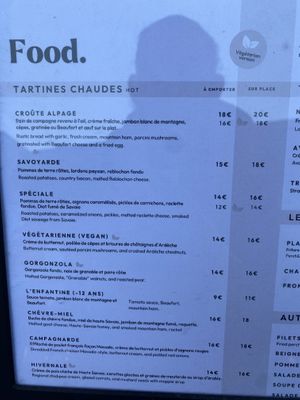   at Café Tartine in Chamonix-mont-blanc