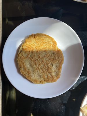 Plain lentil pancake  at Khasti Newa Nasaa in Kathmandu