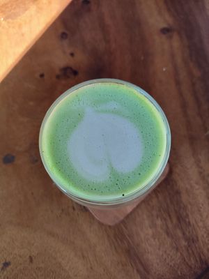 oat matcha at Kiri Kopi in Ella