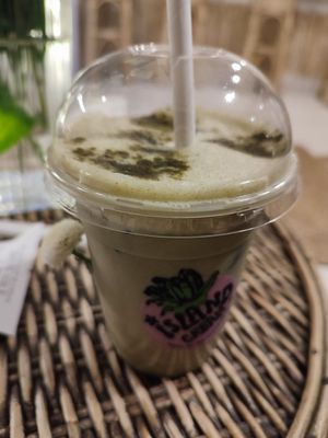 iced oat matcha at Island Cream in Kandy