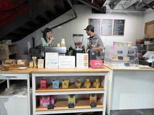   at Three Cats Coffee in Woodinville