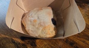 Earl Gray Blackberry Scone - best scone I've ever had! at Three Cats Coffee in Woodinville