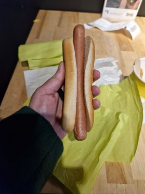 Plant dog (there is a place to add ketchup) at IKEA  in Cardiff