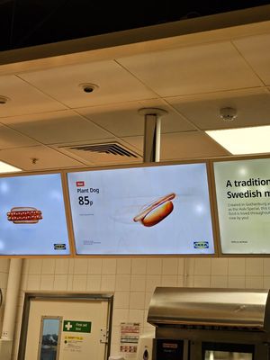 Plant dog menu price at IKEA  in Cardiff