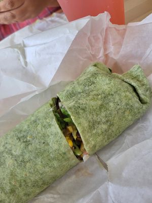 Spanish wrap with falafel at Hummus Republic in Fort Myers