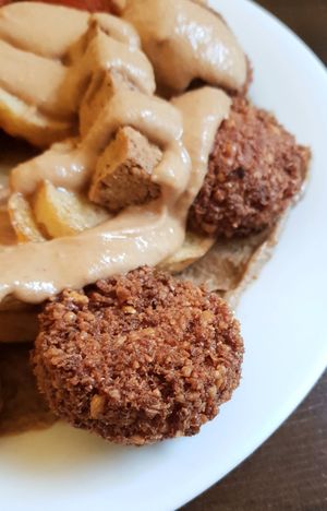 Falafel #Veganuary at Sahara Imbiss - Wildenbruchstr in Berlin