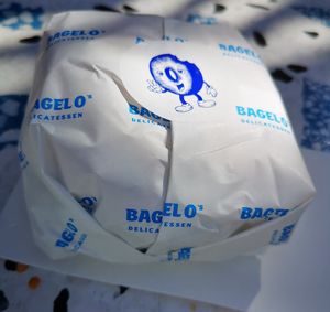 Bagel well wrapped up and ready to go! 🥯 at Bagel O in Subiaco