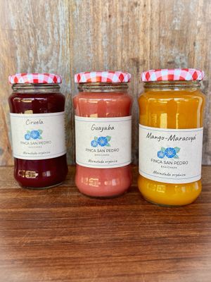 Homemade jams from our shop.  at Finca San Pedro in Barichara