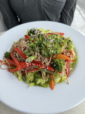 Soba salad  at Island Naturals Cafe in Seven Mile Beach