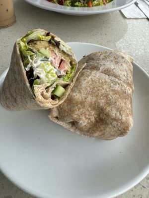 Falafel wrap  at Island Naturals Cafe in Seven Mile Beach