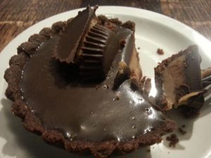PB cup pie!!!  So very decadent and delicious!  Super rich. at Vegan Commissary in Philadelphia