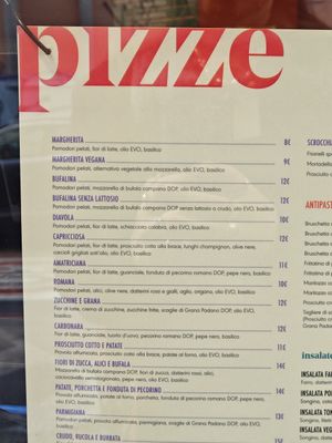 menu at Crocca - Milano Via San Gregorio  in Milan