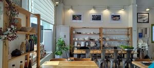 Beautiful interior #Veganuary at Kaylee Farm Kitchen - 케일리팜키친 in Paju