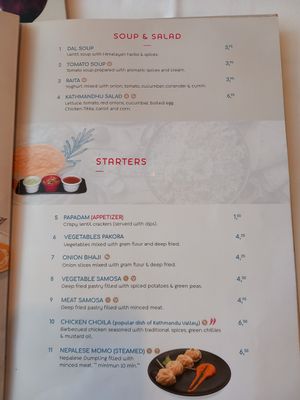 Starters at Kathmandu Restaurant Benidorm in Benidorm