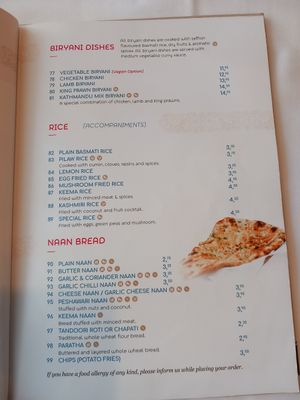 Sides at Kathmandu Restaurant Benidorm in Benidorm