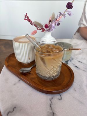 Iced Coffee and ice brew Cofee   at Patisserie Sießl in Munich
