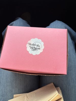 I got vegan pumpkin bread, vegan blueberry pop tart and the vegan oatmeal cookie with coconut cream   at Hold the Wheat in St Louis Park