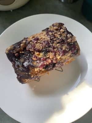 Blueberry cake - vegan & gluten free !  at Hold the Wheat in St Louis Park