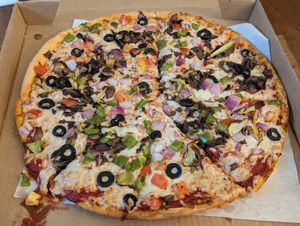 Plant based vegan nation pizza at Pizza Twist - N Euclid Ave in St Louis